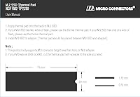Vista 6 de Micro Connectors Micro Connectors M.2 SSD Almohadilla de enfriamiento térmico (NGFFM2-TP2280) Azul