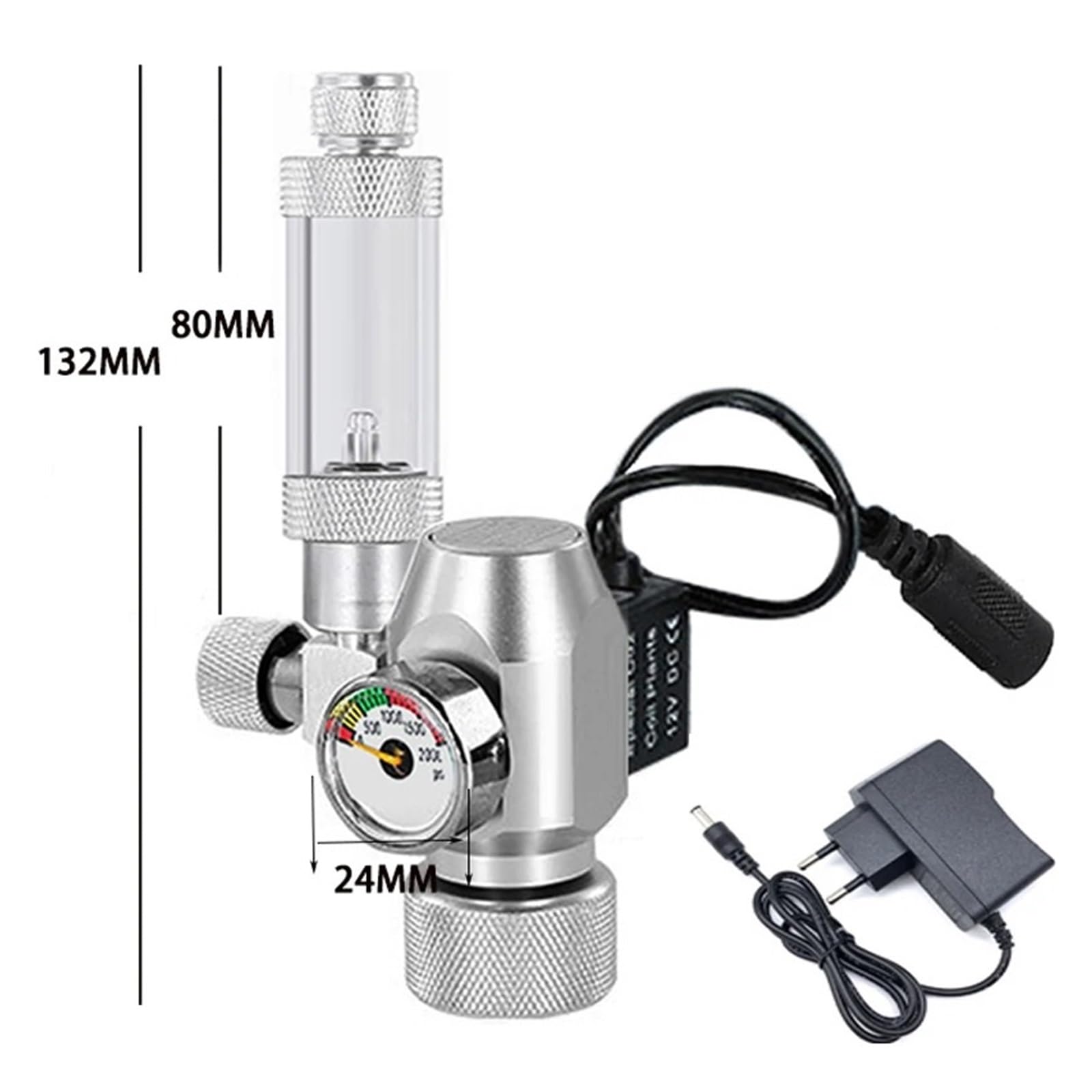 Fish tank CO2 reducing valve solenoid valve Aquarium gas cylinder control regulator reducing valve(TR21)