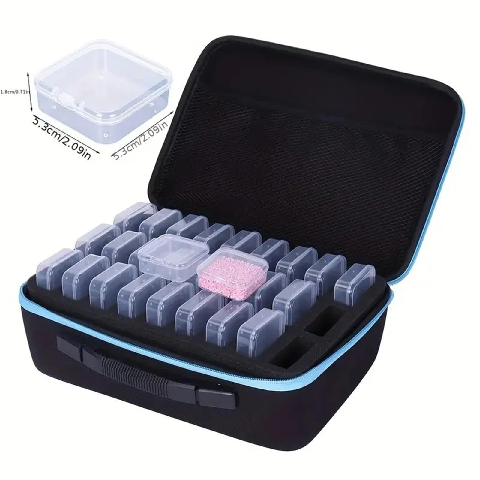 Aufbewahrungsbox für Fuse Beads Transparente Aufbewahrungsbox mit großer Kapazität, Organizer for Sicherungsperlen, geeignet for die Aufbewahrung von Diamanten, Schmuck, losen Perlen, Nähzubehör usw