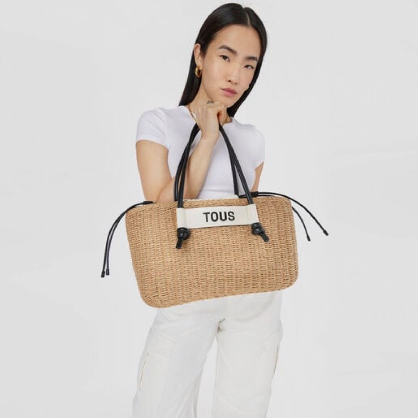 Tous Capazo Grande Negro, para Mujer, Medidas 23,5 x 39 x 14 cm, Colección Scoubidou