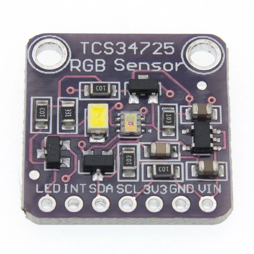 DollaTek Módulo de reconocimiento de Sensor de Color TCS34725 RGB para Arduino