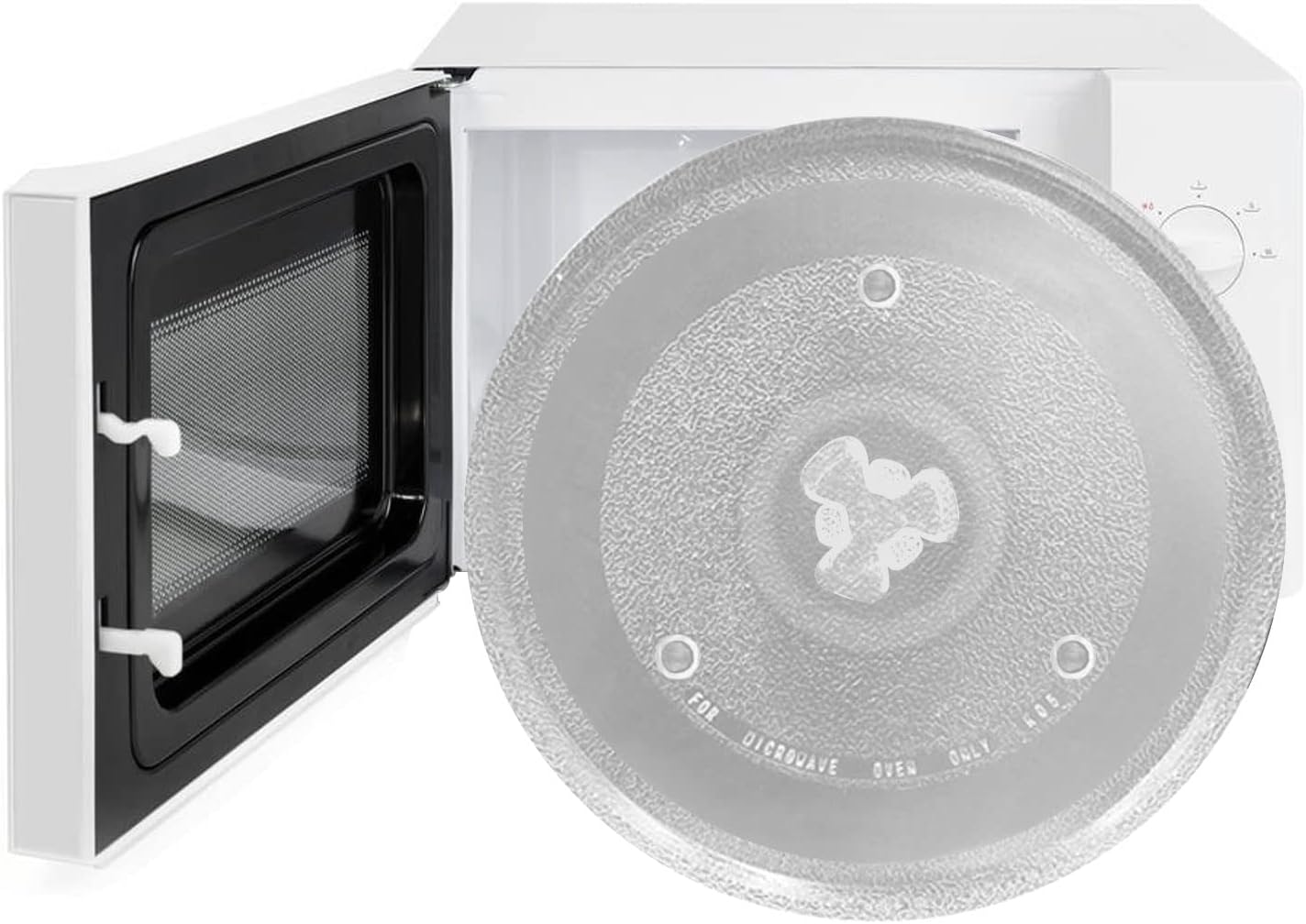 27 cm/10.6" Microwave Glass Plate, Universal Thickened Heat Resistant