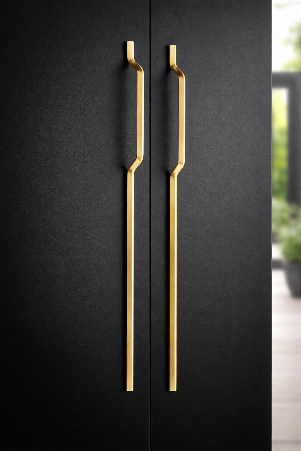 Fancy 24 Inches Brushed Gold Finish Long Stainless Steel Cabinet Wardrobe Door Handles, Pull Handles for Wardrobe & Kitchen, Long Drawer Handles for Furniture (Pack of 2)-image-16