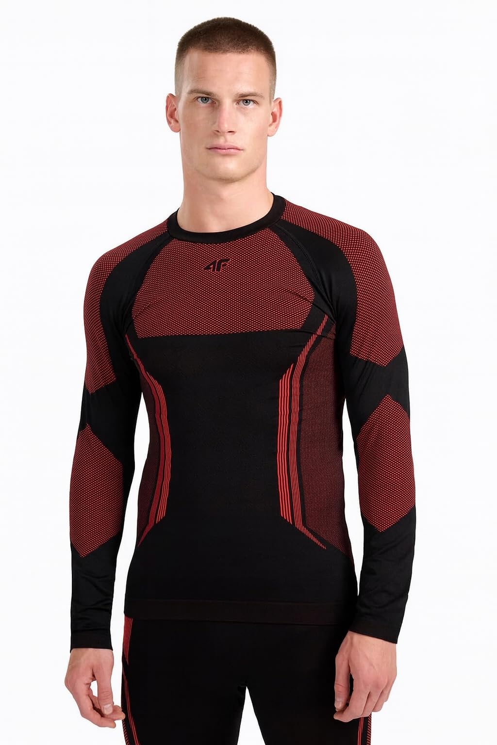 4F T-shirt regular z nadrukiem męski