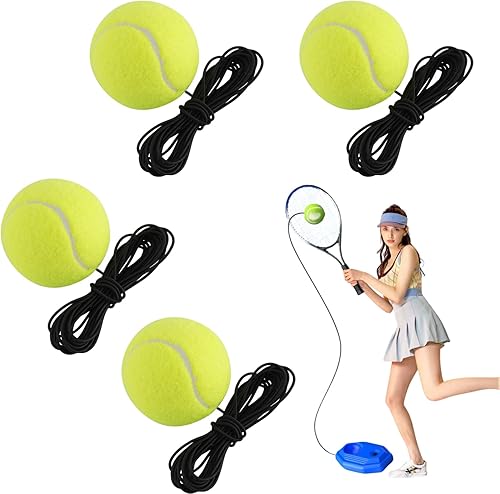 Entrenador de tenis Dispositivo de práctica de tenis, pelota de entrenamiento de tenis con cuerda para entrenador de tenis solo, principiante,