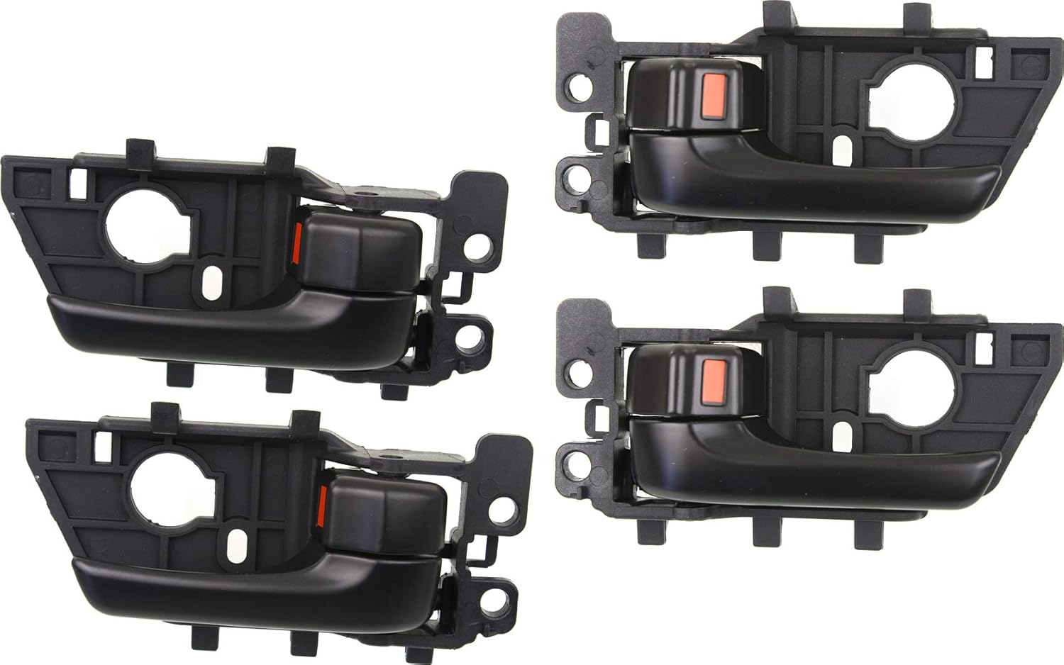 Garage-Pro Interior Door Handle SET Compatible with 2010-2013 Kia Forte, Kia Forte Koup Front and Rear, Driver and Passenger Side Black