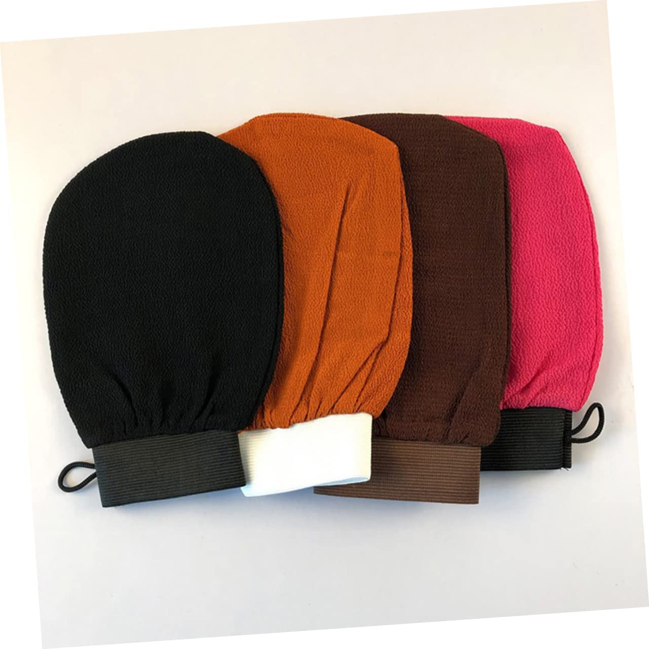 POPETPOP 12pezzi Guanti Esfolianti Per Bagno Guanti Portatili Colori Per Uomo e Donna Facili Da Usare e Conservare Senza Irritazioni Design Doppio Controllo