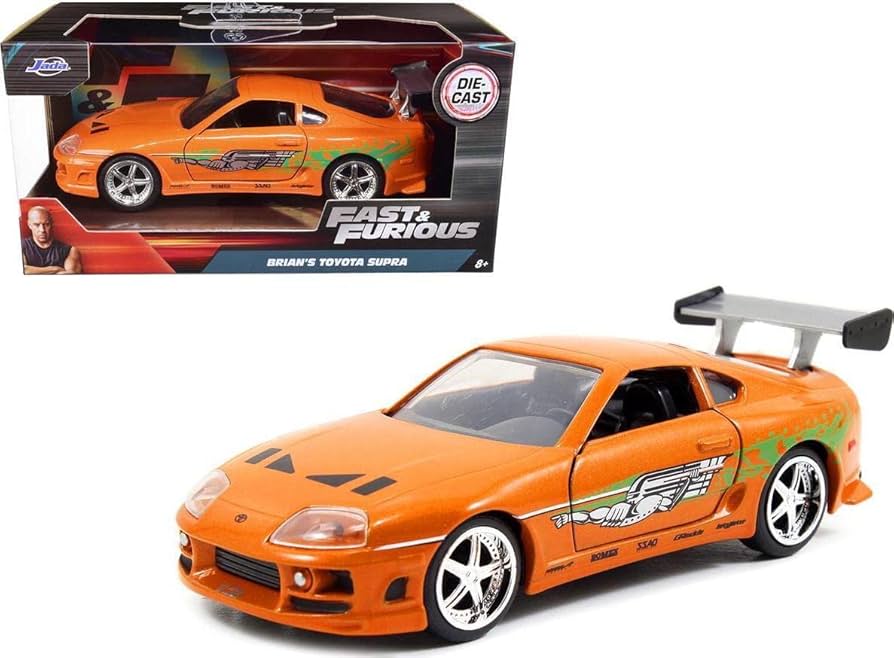DieCast Jada Fast & Furious Brian's Toyota Supra [Orange] 1