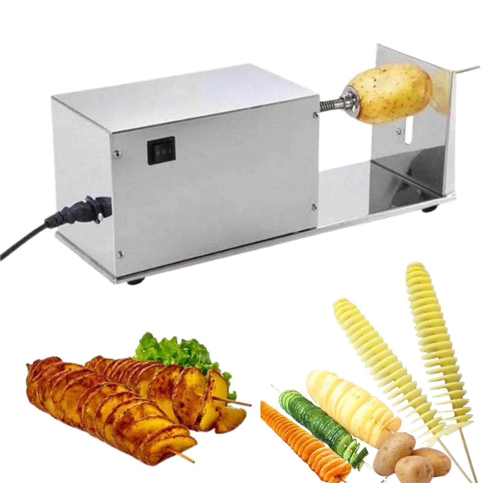 AYCDL Potato Tower Machine, Stainless Steel, Spiral Potato Cutters for Fruit, Tornado Chips, Cucumber or Carrots