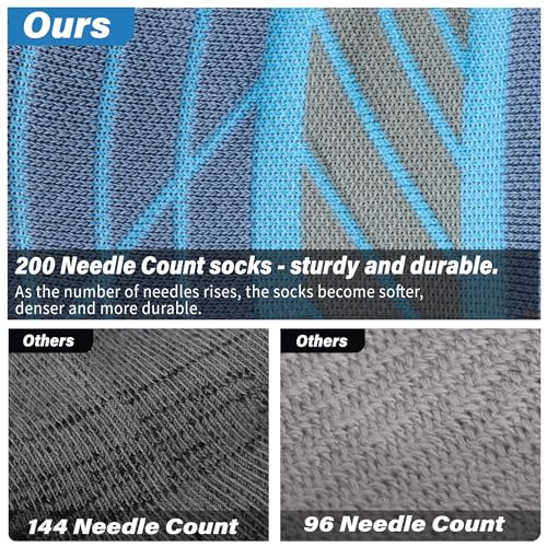 Image of Hylaea No Show Running Athletic Anti-Blister Wicking Coolmax Socks, Seamless Anti-odor
