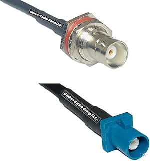 3 feet RG58 BNC Female Big Bulkhead to Fakra Z Male RF Pigtail Coaxial Cable