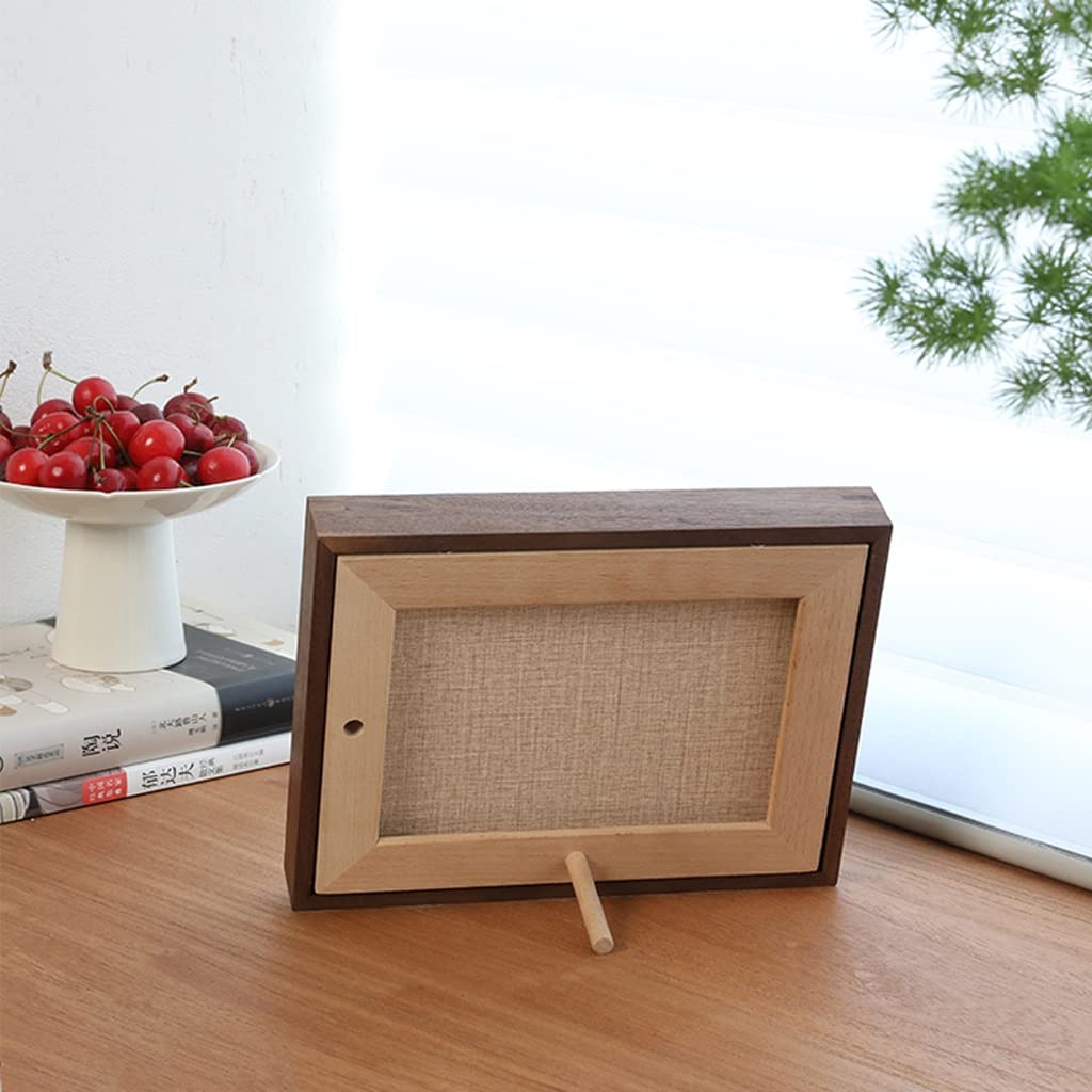 Czarny Walnut Wood Osiem-calowy Prostokątny Drewno Litego Drewno Proste Ramka na zdjęcia Ramka na zdjęcia Ramka na zdjęcia Piękny