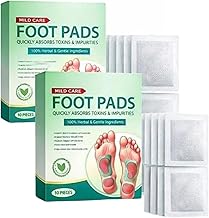 Foot patch (pack of 2) Herbal And Gentle Ingredient Detox Foot Pads, Natural Ingredients for Sleep Aid, Pain Relief, Toxin Removal with Bamboo Vinegar and Acupoint Micro-Massage Technology