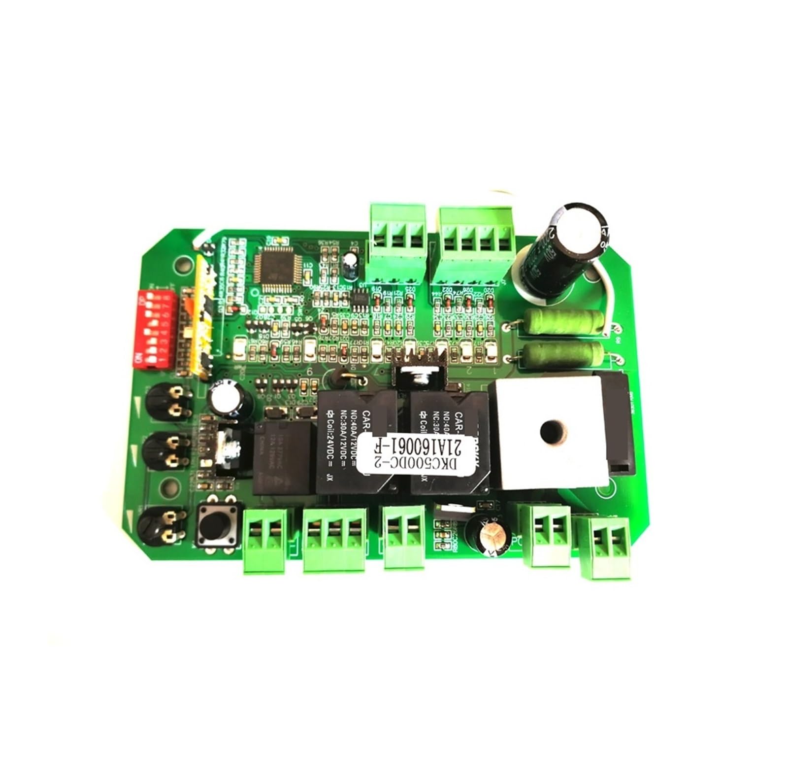 Circuit imprimé portail coulissant 24V avec carte de contrôle et 9 télécommandes