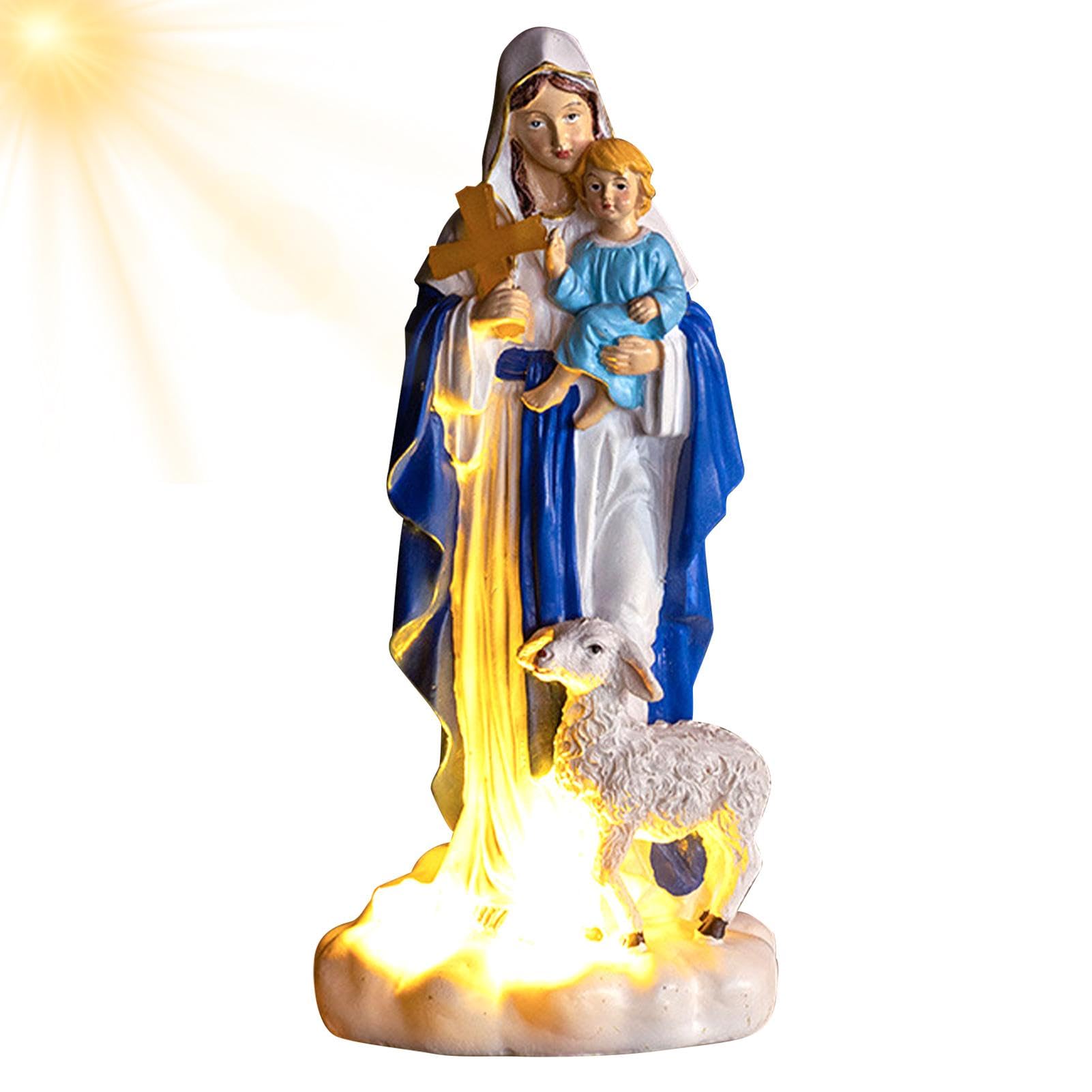 Dekoracja bożonarodzeniowa Resin, religijna figurka świąteczna, dekoracje rodzinne, szopka figurka, święta sztuka religijna, Boże Narodzenie Wyświetlacz religijny dla rodziny