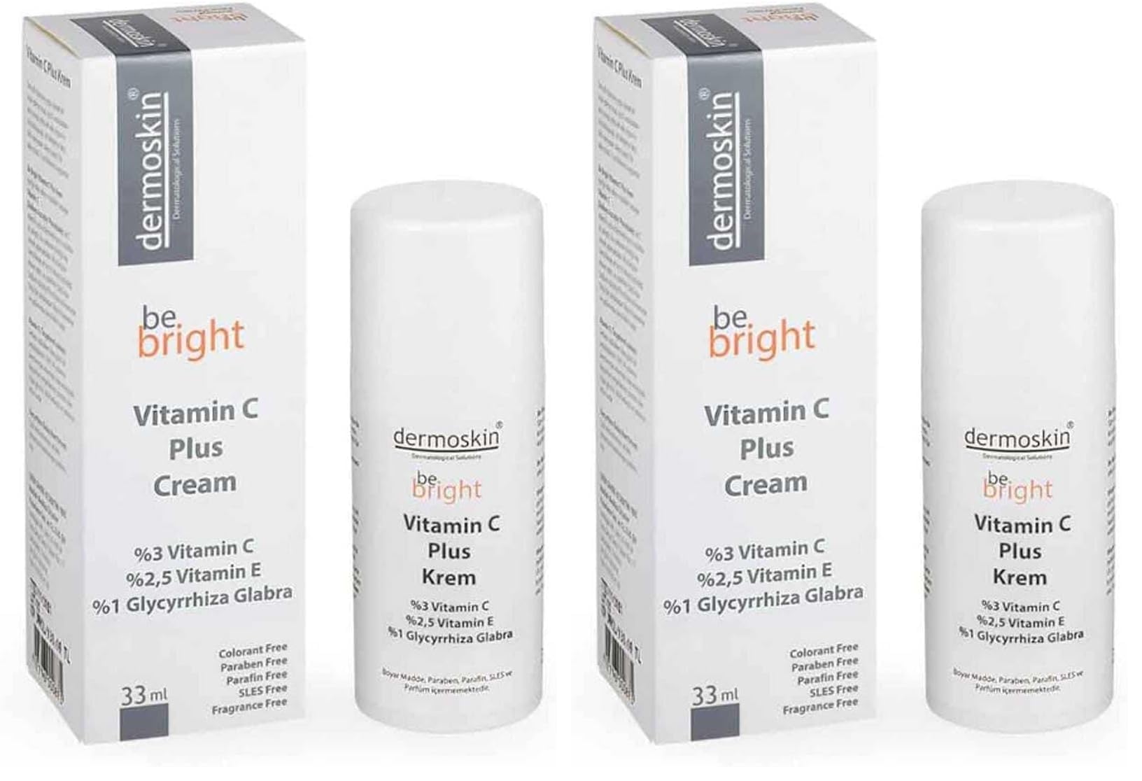 Dermoskin Be Bright Vitamin C Plus Cream 33ml (2 paketi)