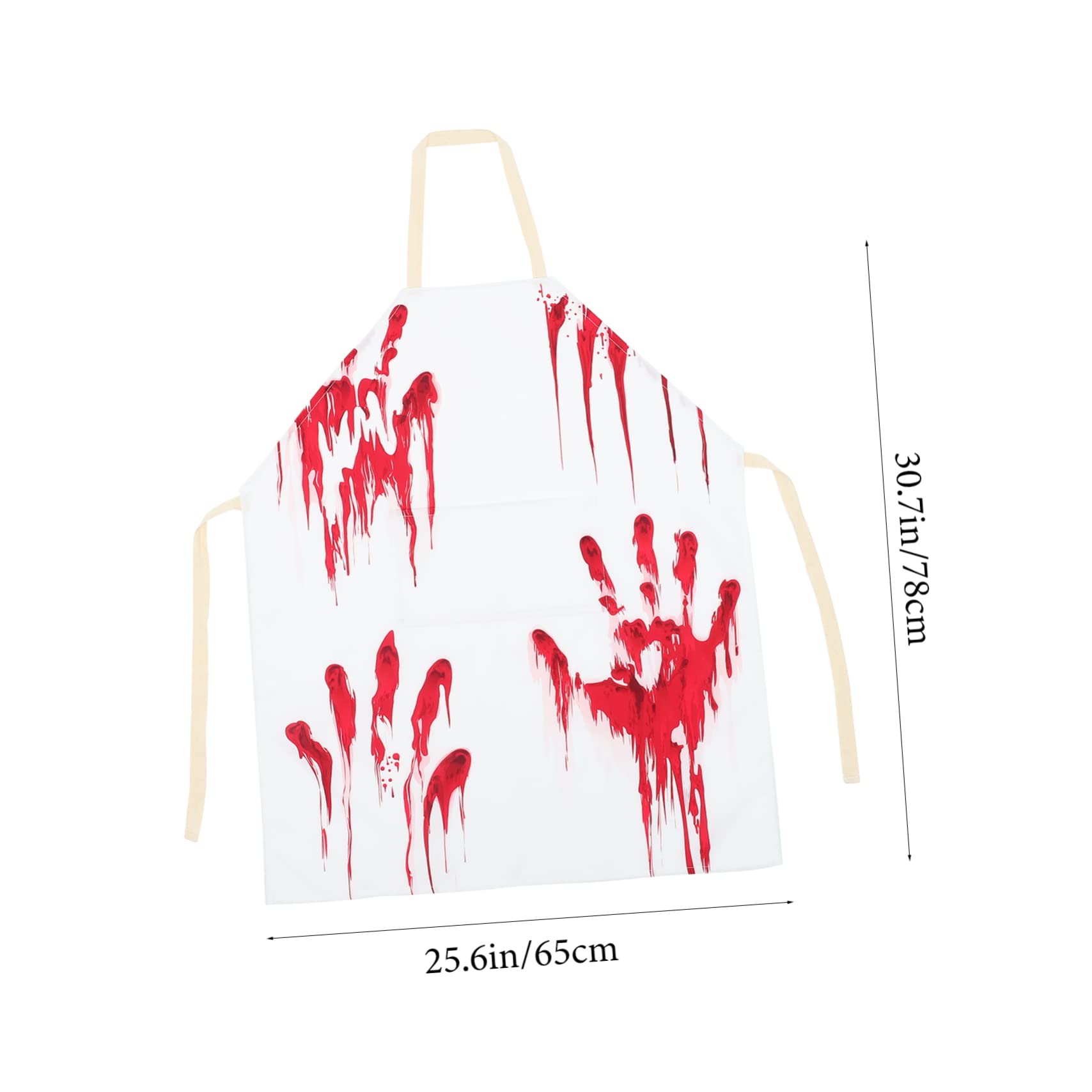 TOPBATHY 4 Piezas Delantal de sangre delantal de halloween espeluznante halloween accesorios disfraz de cocina de es de