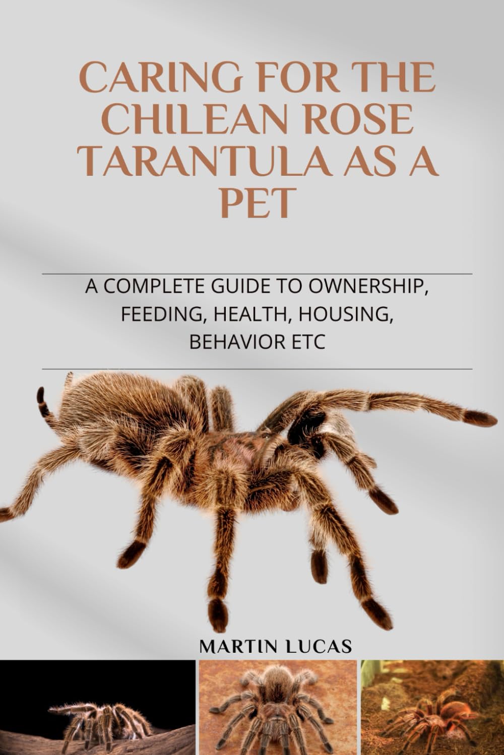 CARING FOR THE CHILEAN ROSE TARANTULA AS A PET: A COMPLETE GUIDE TO OWNERSHIP, FEEDING, HEALTH, HOUSING, BEHAVIOR ETC