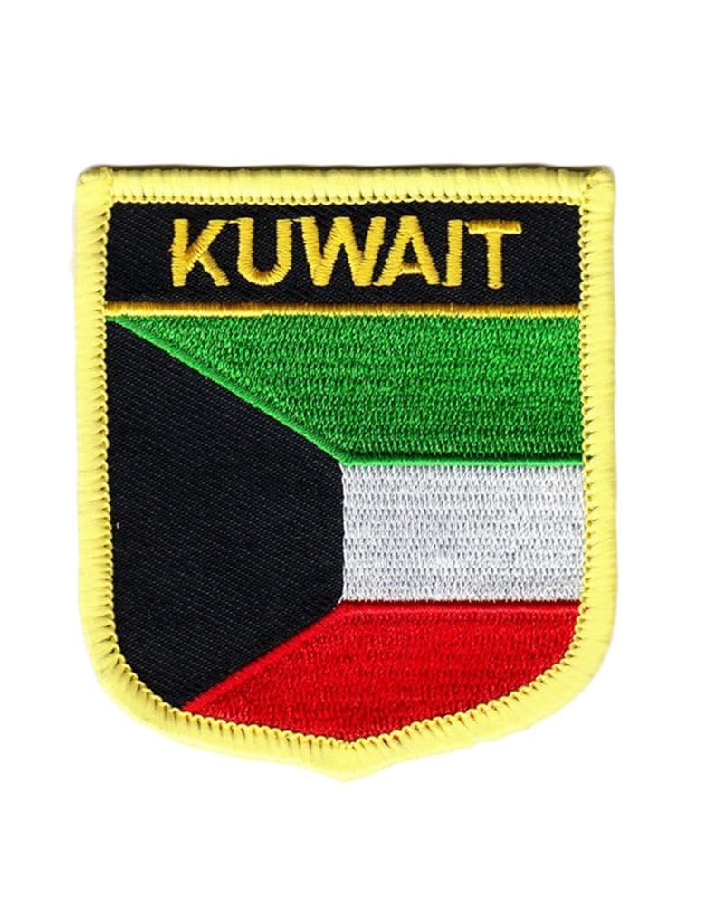 UijokdefUijokdef 1 PCS（2.76x2.36 inch） Kuwait Flag Patches Iron On or Sew On Embroidered Tactical Military National Kuwait Patch (Kuwait)