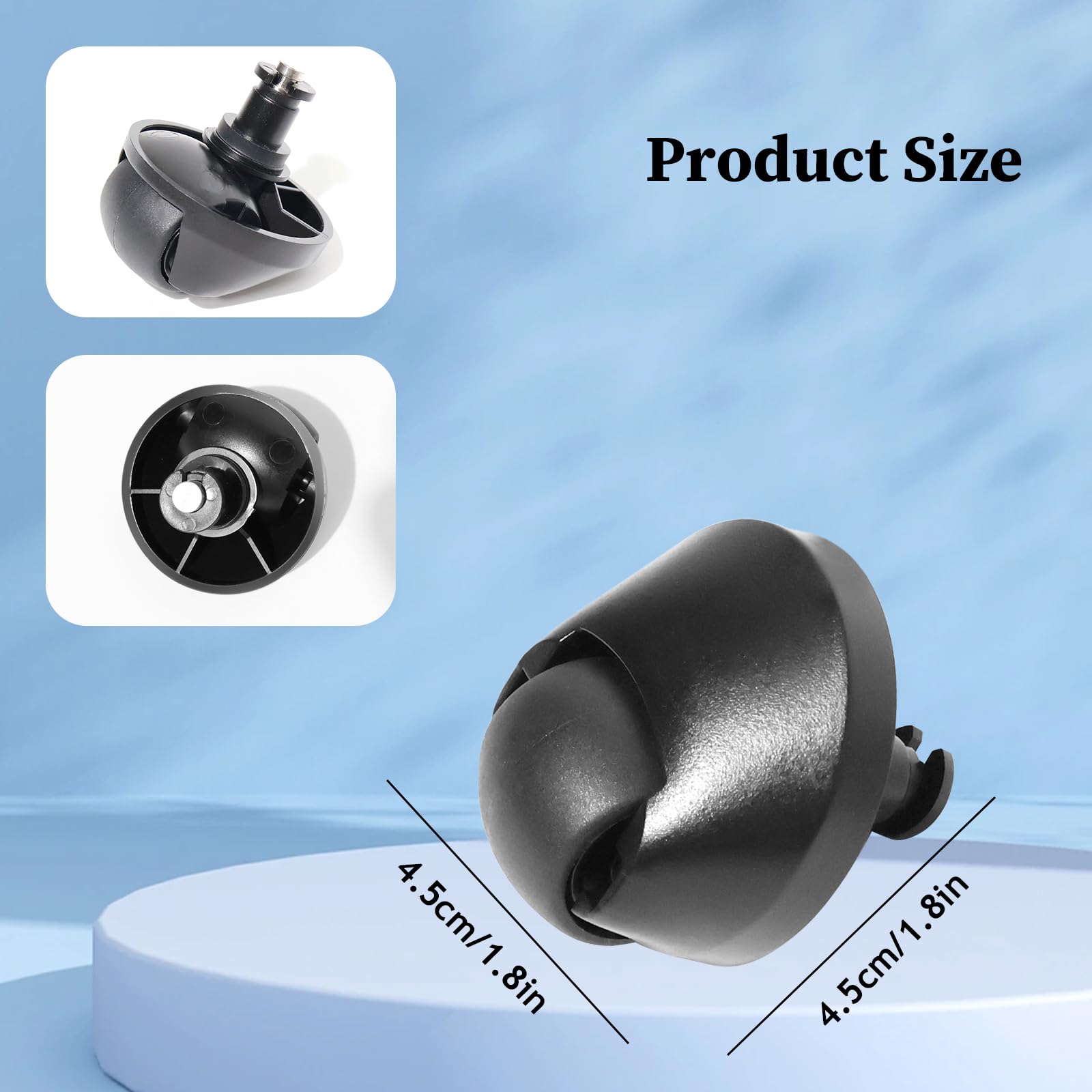Akcesoria do kół do Dreame D9/X40 Ultra/X40 Master/L20 Ultra/L40 Ultra/L10s Pro Gen2/L10s Pro Ultra Heat/D9 Max/D9 Max Gen 2/L10s Plus/L10s Pro/D10s Pro/mova L300/L600, części zamienne, uniwersalne