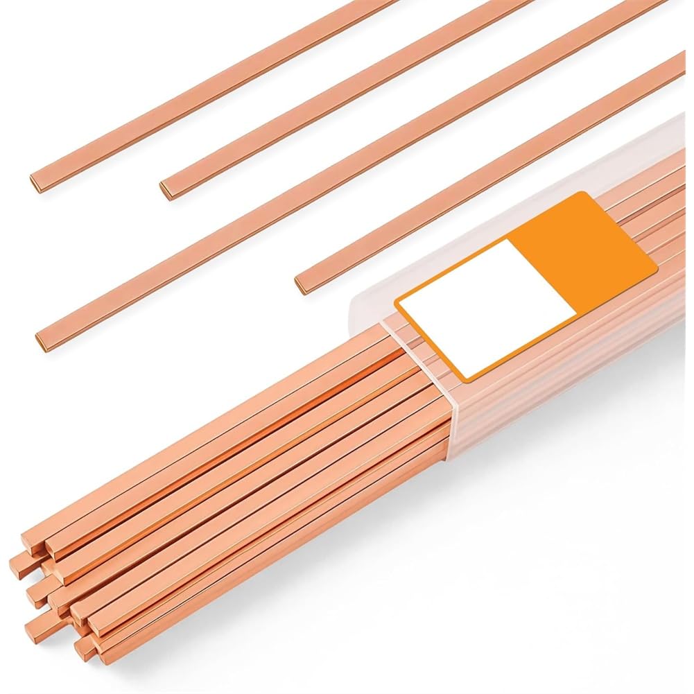 Udsknv[Ksl As Shown Flat Welding Rods 45Pcs Copper Brazing Rods Alloy For Hvac, Refrigeration And Industrial Applications
