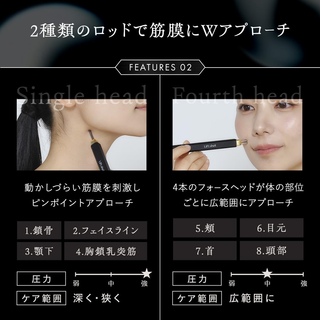 Liftshot リフトショット ポスポス フェイスポインター 美顔器 リフトショット Liftshot ポスポス 美顔器 全身ケア ペン型