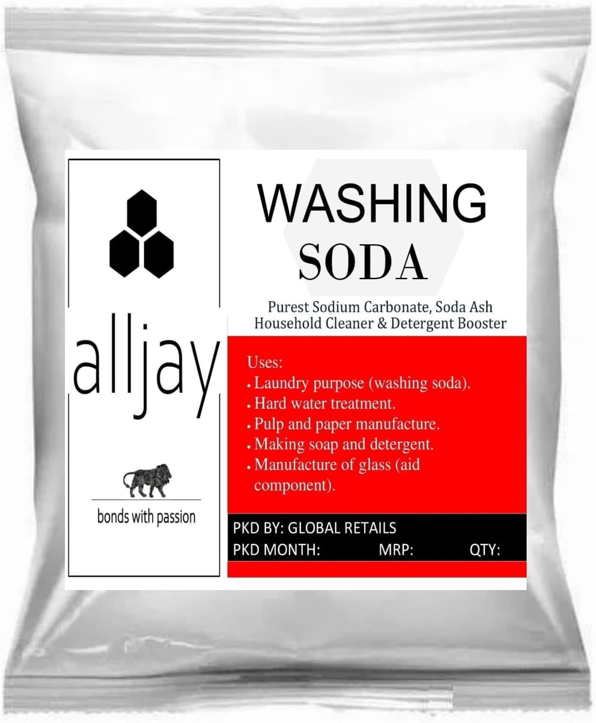 - alljay washing/laundry soda powder (980GRAMS) generic pack