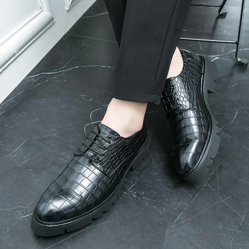 Men's Comfort Orthopedic Formal Shoes Genuine Leather Lace-Up Cap Toe Rubber Sole Slip-Resistant Outdoor Business2