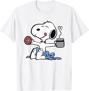 Cacahuetes - Donut Coffee Snoopy Camiseta