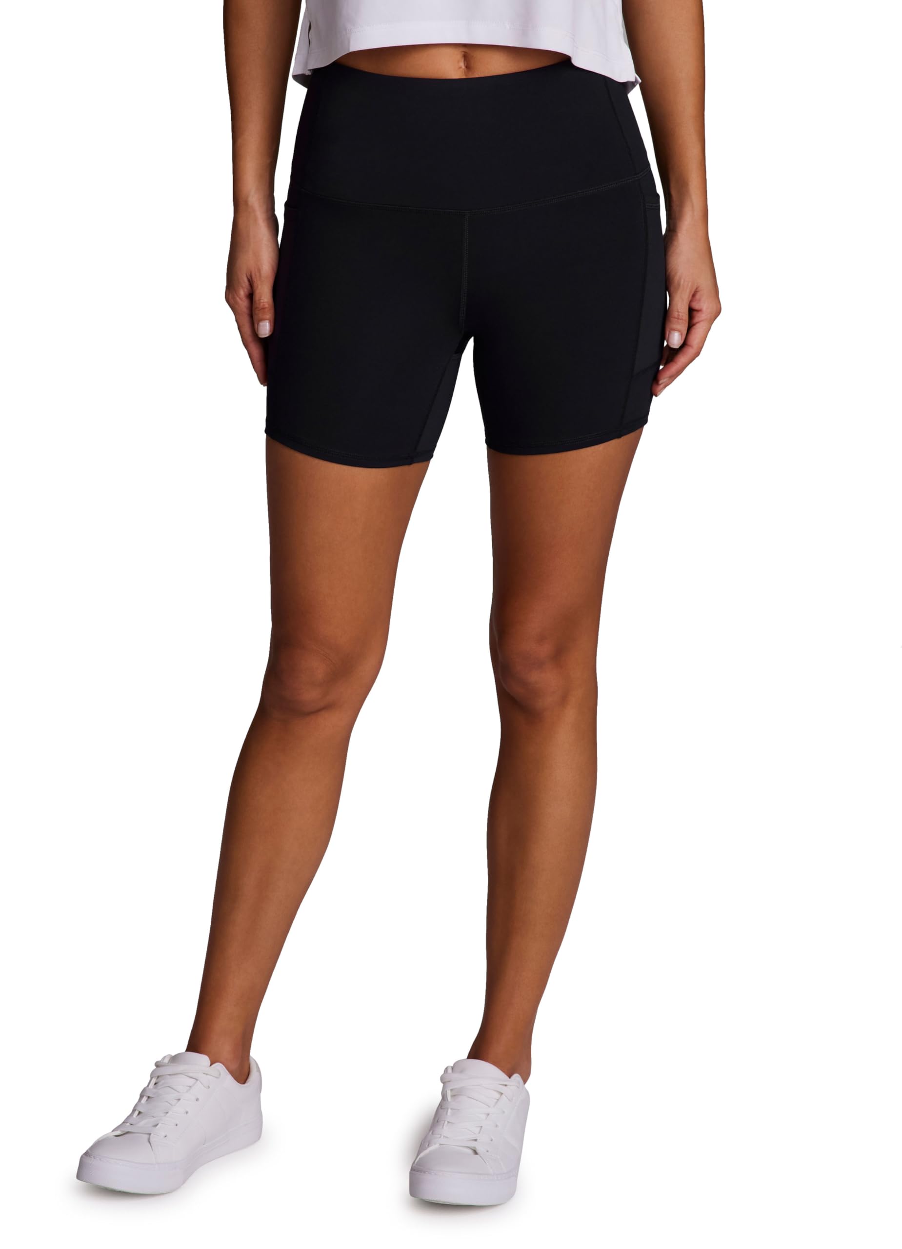 Squat Proof Bike Short for Women, 5" Ultra Hold High Waisted Biker Yoga Shorts with Pockets for Running, Workouts-image-3