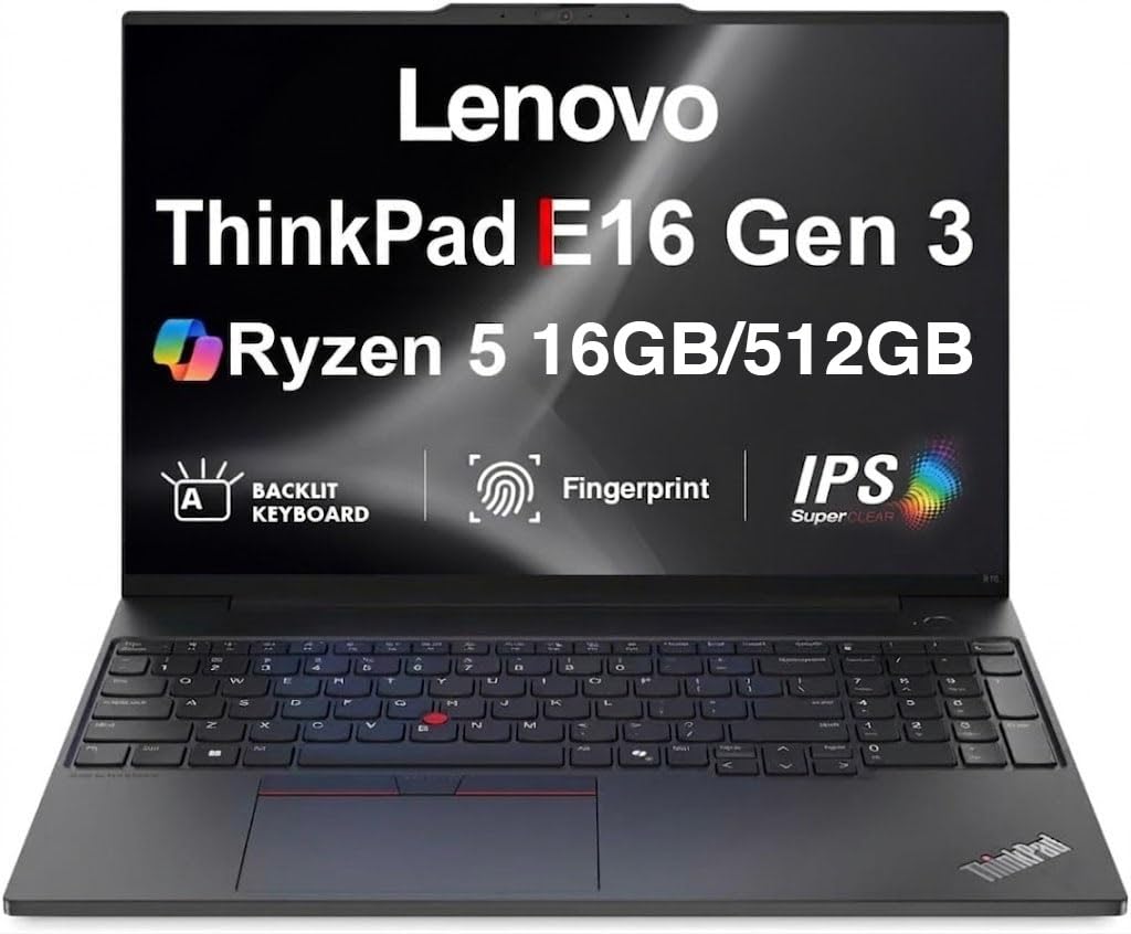 Amazon.com: Lenovo ThinkPad E16 Gen 3 AI Business Laptop 16