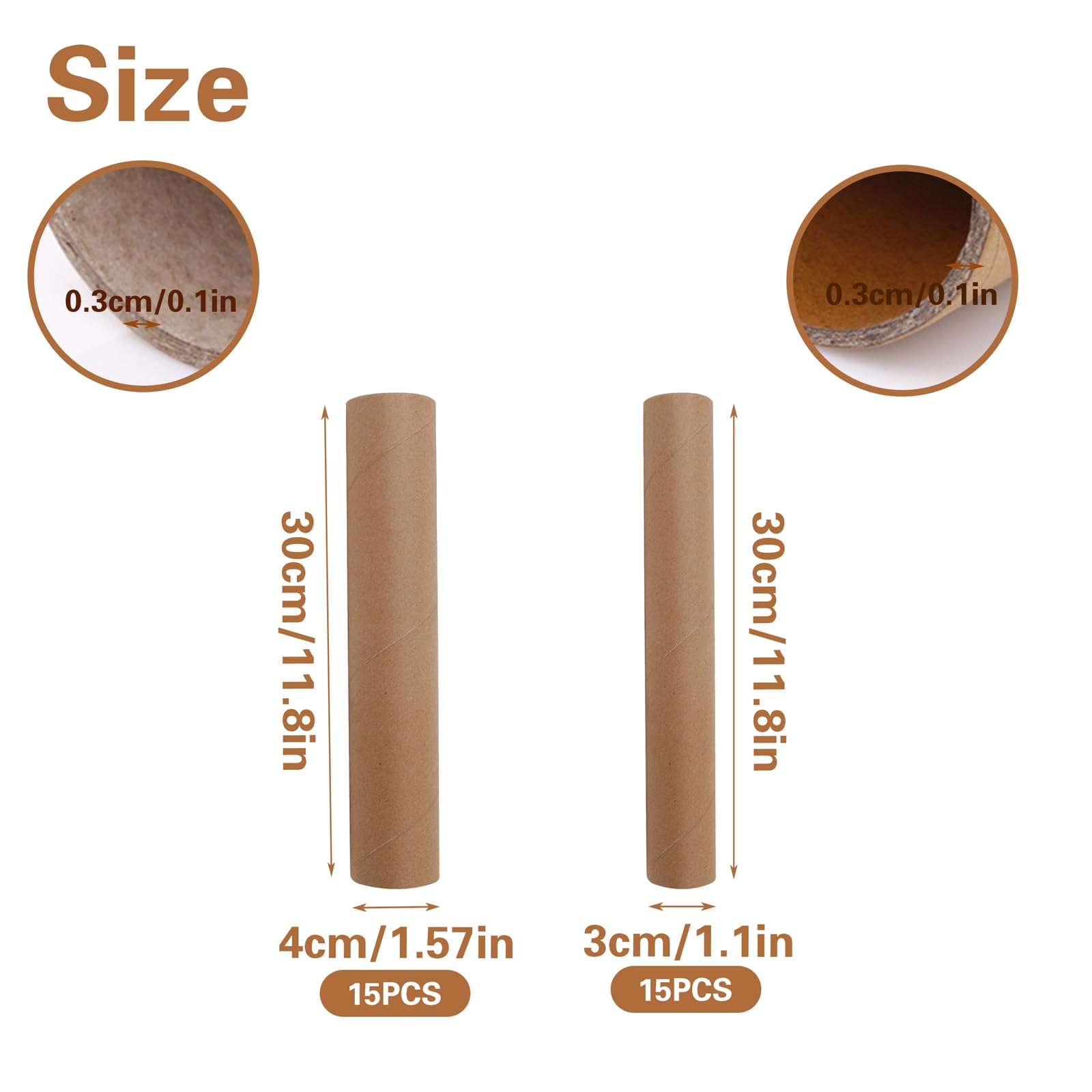 Bastelrollen Aus Karton - 18 Stück Extra Stark Für Kreative Projekte