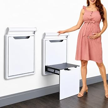 Maximum Load 350 kg Non-Slip Seat Wall Mounted Folding Chair Wall Stool Shower Folding Seat