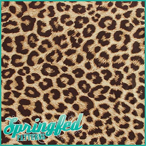 LEOPARD SPOTS PRINT PATTERN Craft Vinyl 3 Sheets 6x6 for Vinyl Cutters