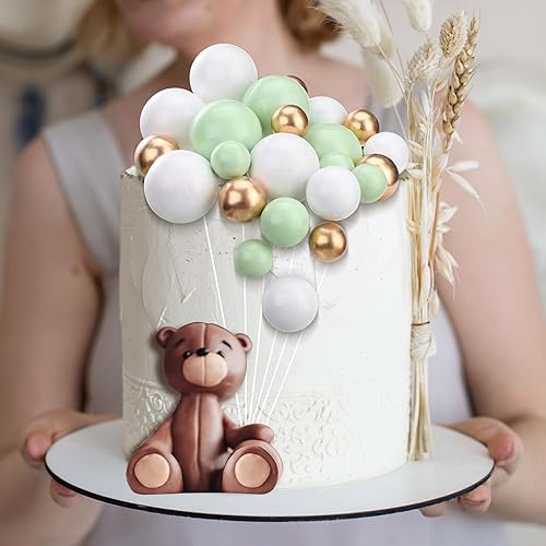 Miniatura 170 de 108 bolas para decoración de tartas, decoración de cupcakes, globos de espuma para hornear pasteles, boda, aniversario, decoración de cumpleaños