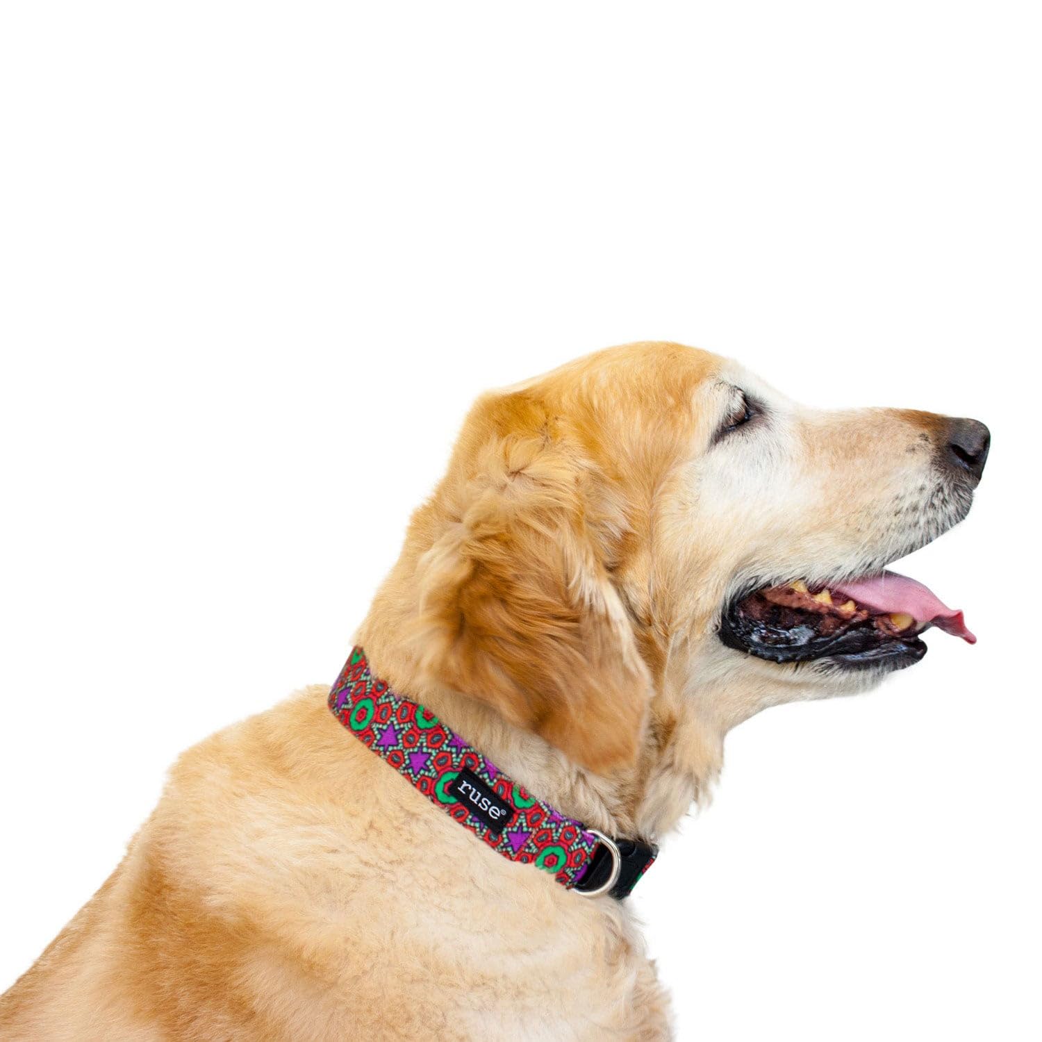 Ruse Neck Adjustable Dog Collar Allover Printed Durable Sturdy Comfortable Skin-Friendly Light-Weight Gift for Puppy, Small, Medium & Big All Breed Dogs Collar. (Vibrant Illusions/Small) (B0CBCS56MZ) Amazon Price History, Amazon Price Tracker