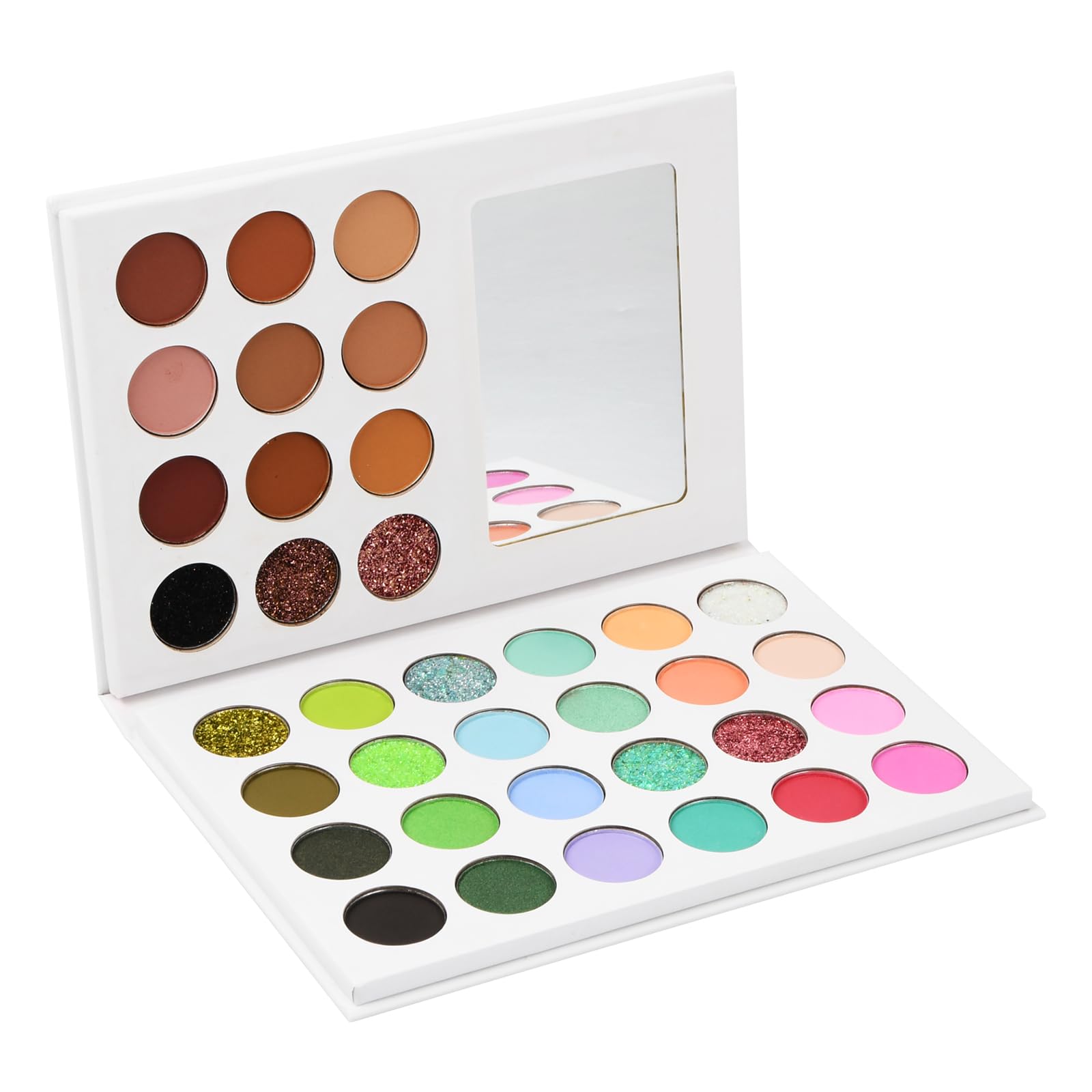 Rapidbok 36 Colores Paleta de Sombras de Ojos, Paleta Maquillaje de Ojos con Espejo, Sombras de Ojos Brillantes y Mate, Altamente Pigmentados de Larga Duración, Paleta de Maquillaje Cosmético