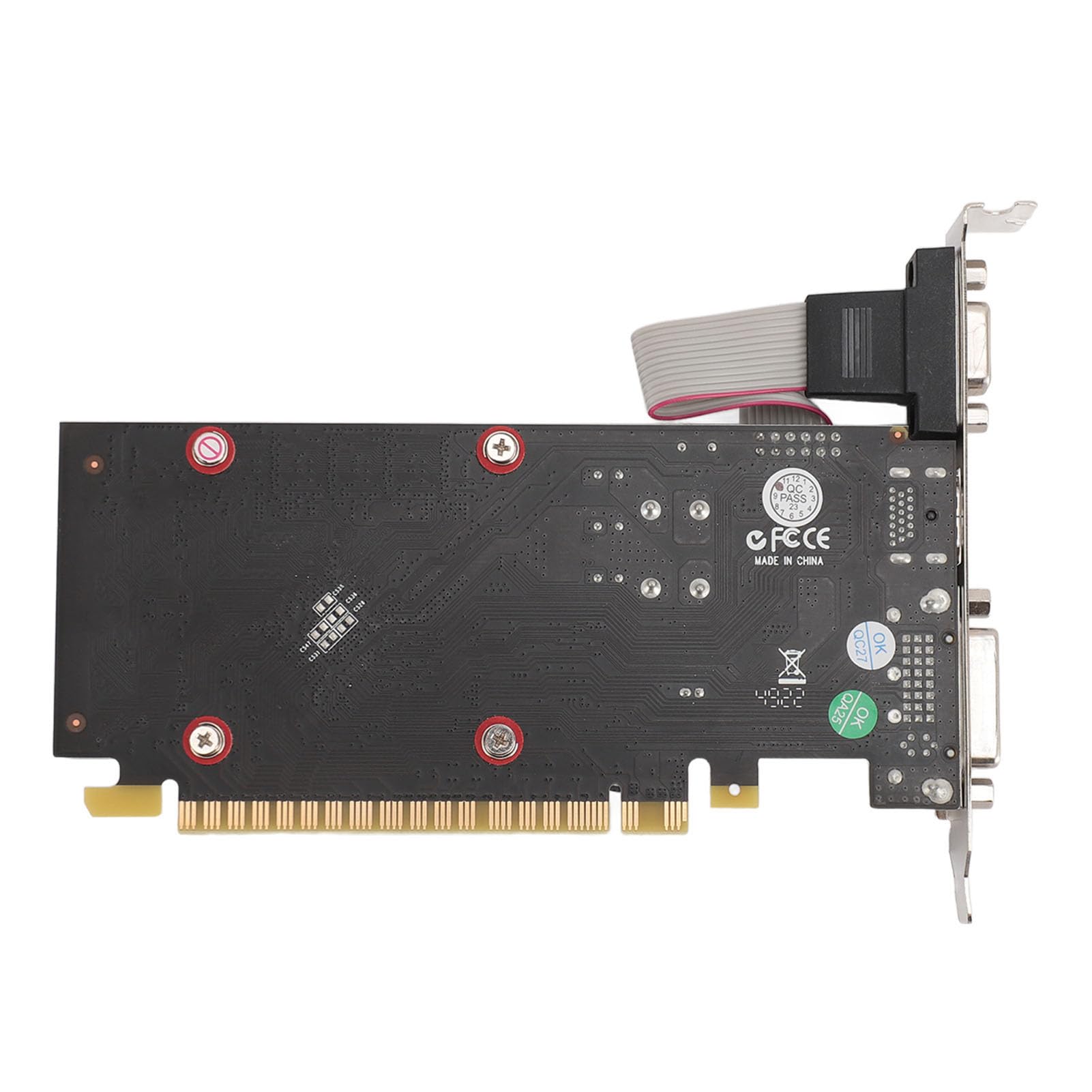 Bewinner Scheda grafica GT610, 2 GB DDR3 a basso profilo, HDMI DVI VGA 2560x1600 PCIe 2.0 Scheda grafica da gioco per 10/11/7/8