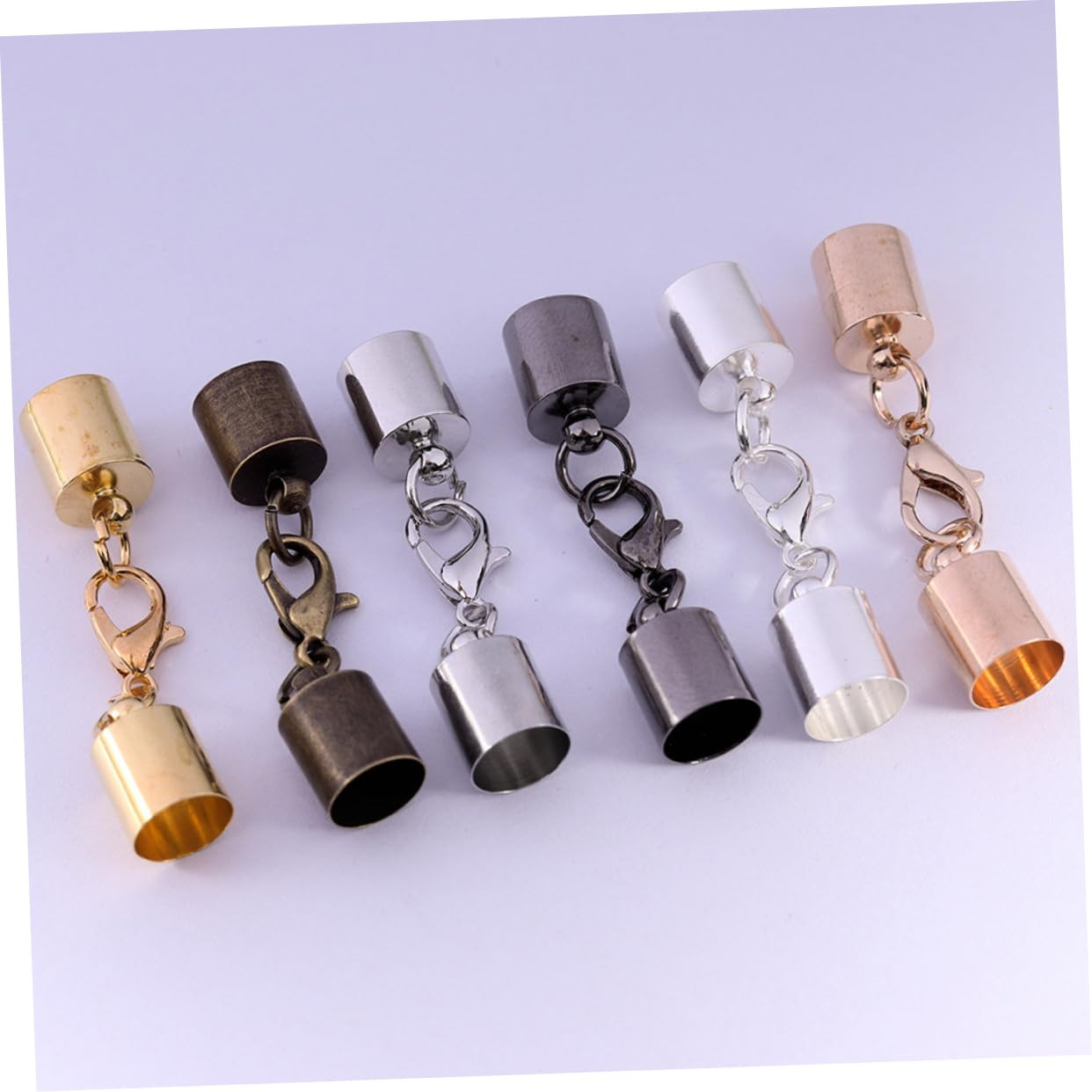 Sewroro 240piezas Accesorios De Joyería Cierres De Langosta Conectores Para Pulseras y Llaveros Materiales Para Manualidades