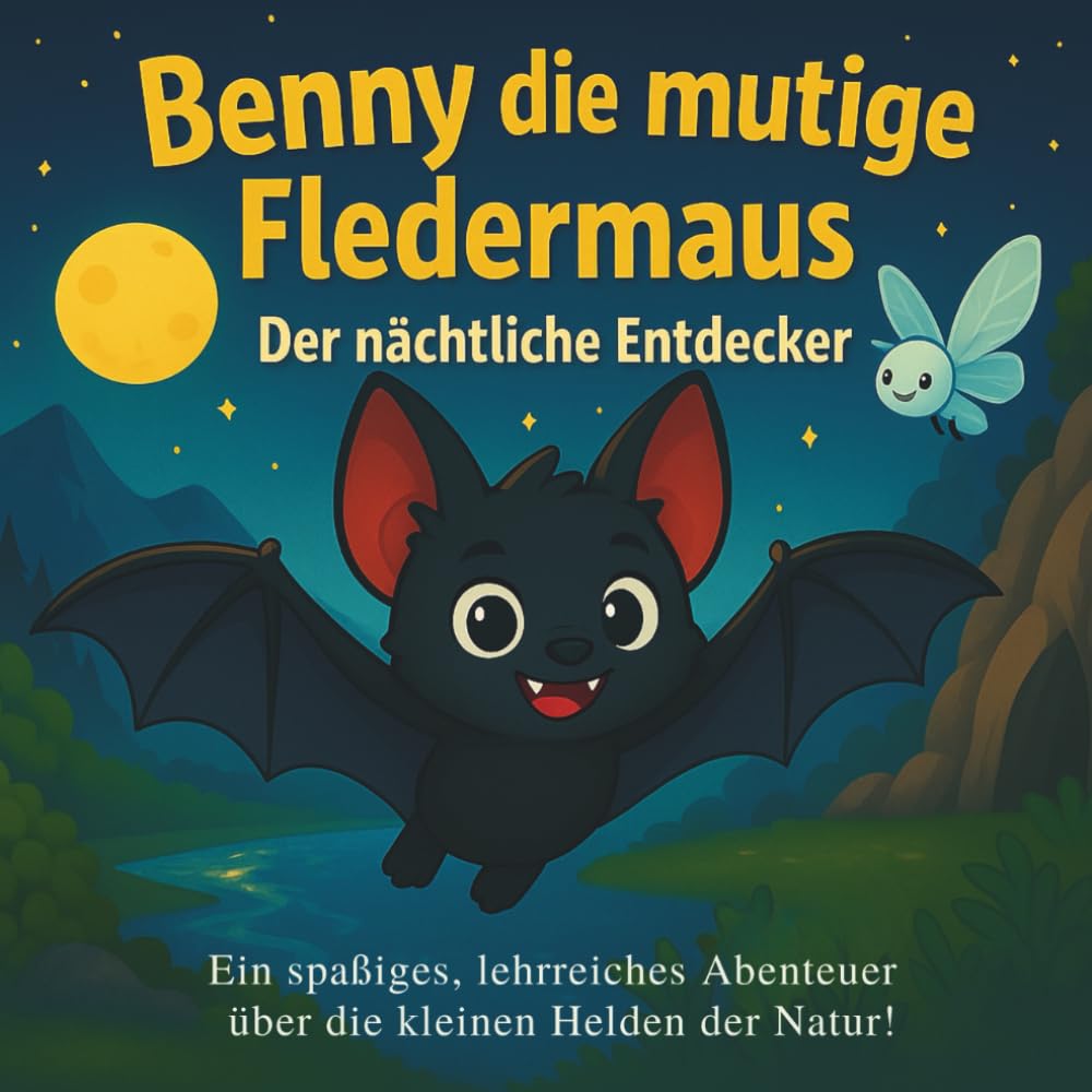 Benny die mutige Fledermaus: Der nächtliche Entdecker: Kinderbücher| Ein lustiges, lehrreiches Abenteuer über die kleinen Helden der Natur! | ... von 3-8 Jahren| (Children's Books in German)
