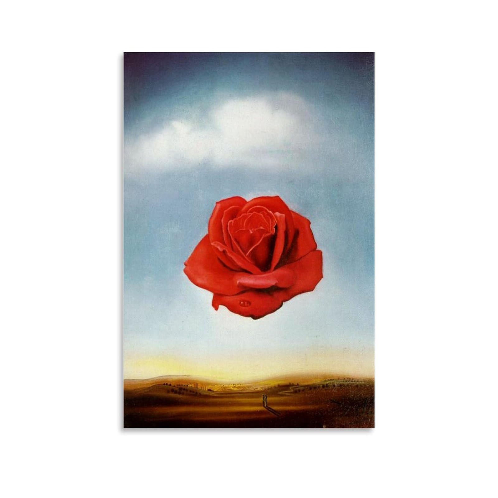 CaMbos Salvador Dalí Famous Painters' Works（Meditative Rose） Printing Posters Home Decor Wall Art Hanging Picture Print Bedroom Decorative Paintings Room Aesthetic 24x36inch(60x90cm)