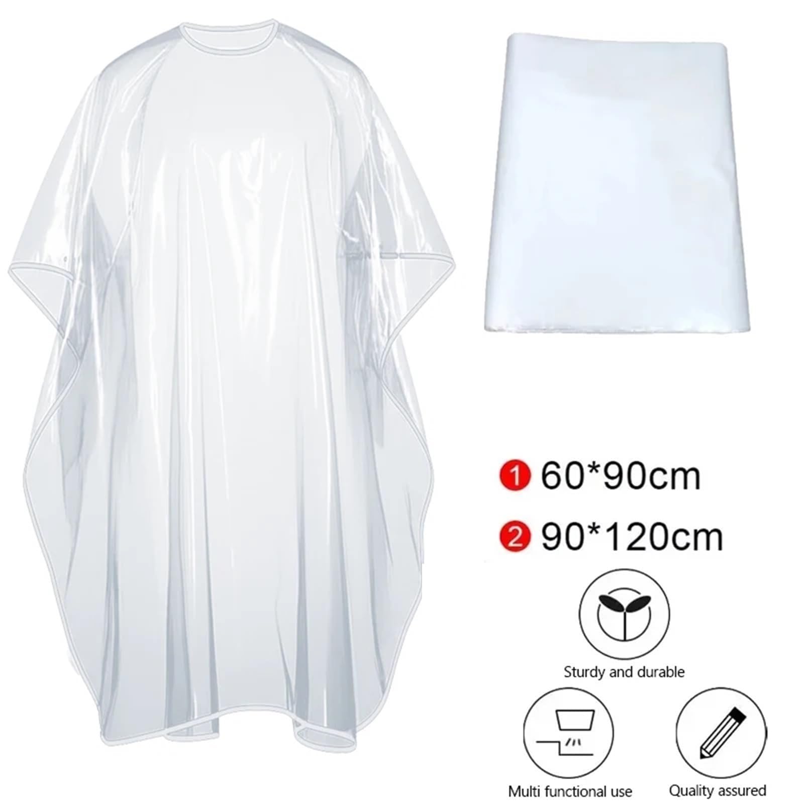 Delantales Desechables – 200 Unidades De Delantales De Plástico Resistentes A Las Rasgaduras Para Teñir El Cabello, Ideales Para Peluquería, Cocina, Pintura Y Uso Doméstico
