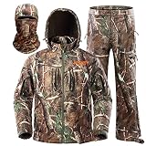 NEW VIEW HUNTING Clothes for Men,Silent Water Resistant Deer Hunting Suit