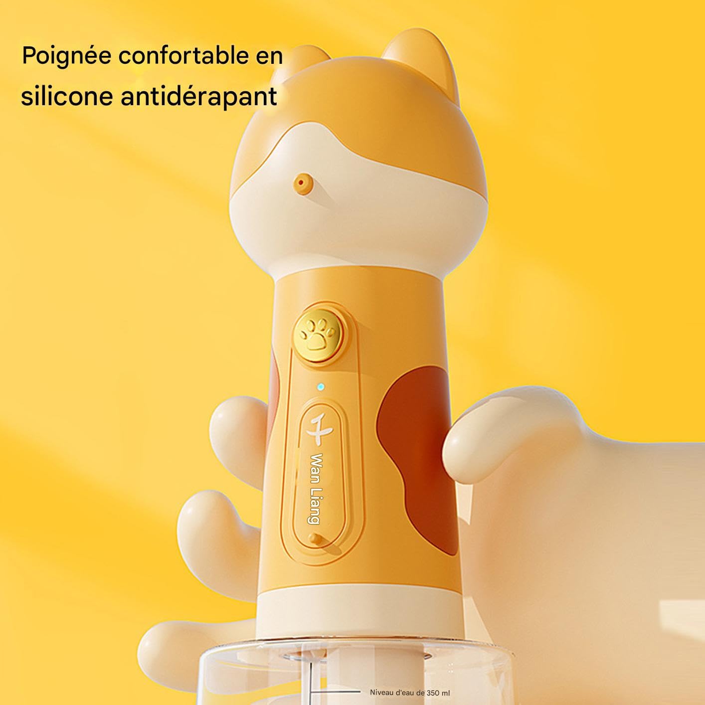 Espumador de champú para animales – Espumador de champú de dibujos | animados para animales domésticos – Rociador de baño para gatos ducha fregadero cocina, limpieza de casa