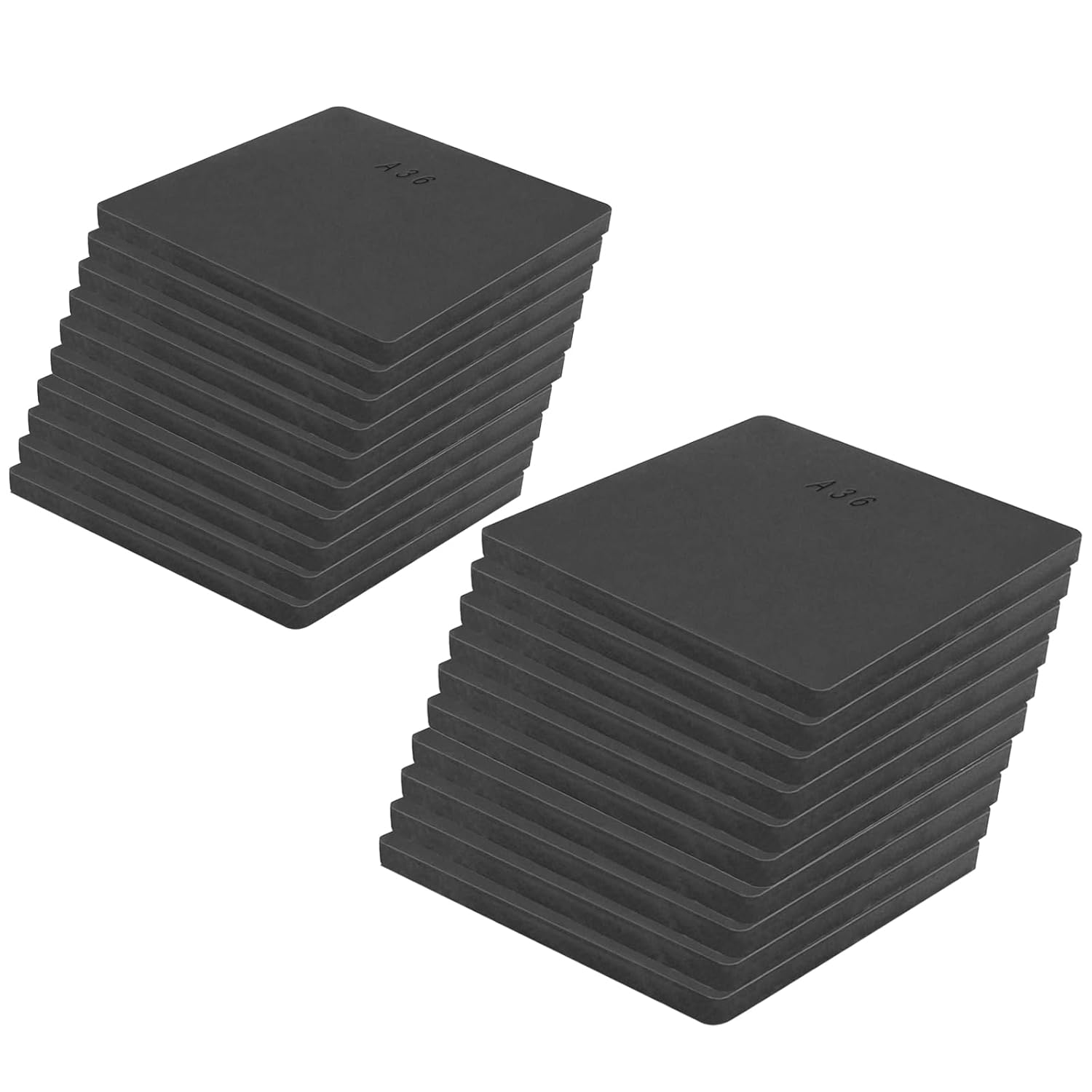 1Pack 1/4 Hot Rolled Steel Plate A36 Steel Sheet 17in x 13in A36 Steel 2''x2''x1/8'' 20