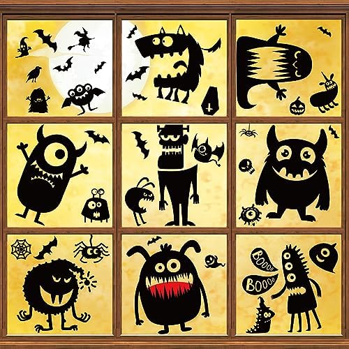 Halloween Window Clings Halloween Silhouette Stickers, 2