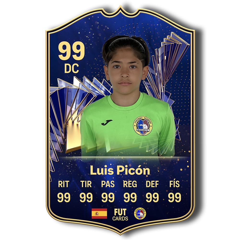 Carta de Fútbol Personalizada - 5mm de Grosor en PVC con Impresión en Vinilo Perfecta para Regalos, Decoración y Fans del Fútbol - Regalos Originales - Amigo Invisible