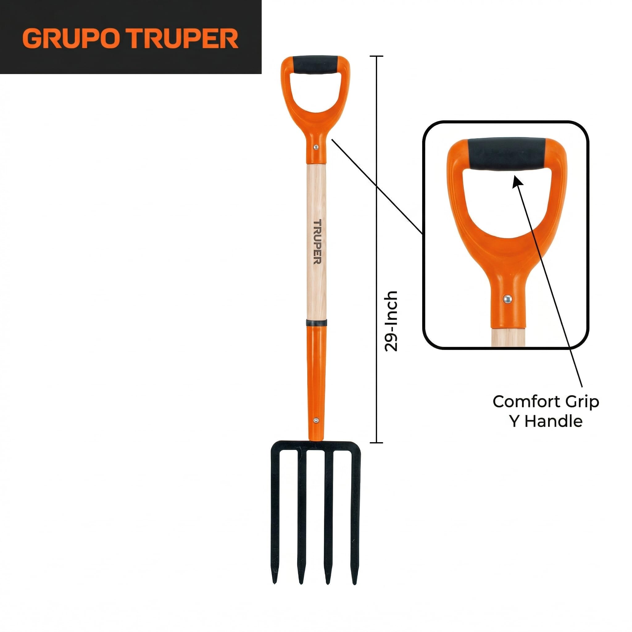 TRUPER BJ-4P Poly Y-Handle widelec widełkowy