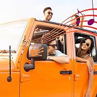 Vista 4 de BASIKER Antena compatible con Jeep Wrangler JK JL JT Gladiator Rubicon Sahara 2007-2023 2024 2025, antena de repuesto de coche de 13 pulgadas