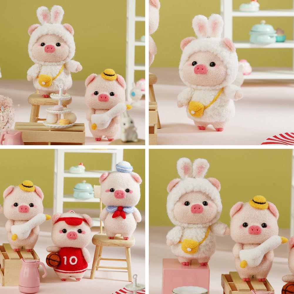 確認用　羊毛フェルト 牛とニンジン Qoo10] 羊毛フェルト 6Type にんじん エン : 家具・インテリア